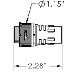 PL1200 Cable Connector 1.15 by 2.28 Inches